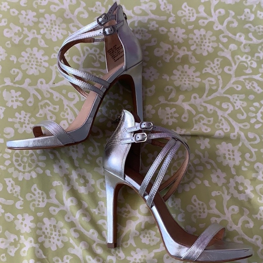 Halogen Silver Strappy High Heel Sandals